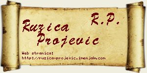Ružica Projević vizit kartica